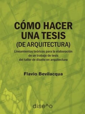 cover image of Cómo hacer una tesis (de arquitectura)
